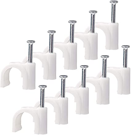 PVC CABLE CLIPS ROUND 4MM – Eagle Hardware